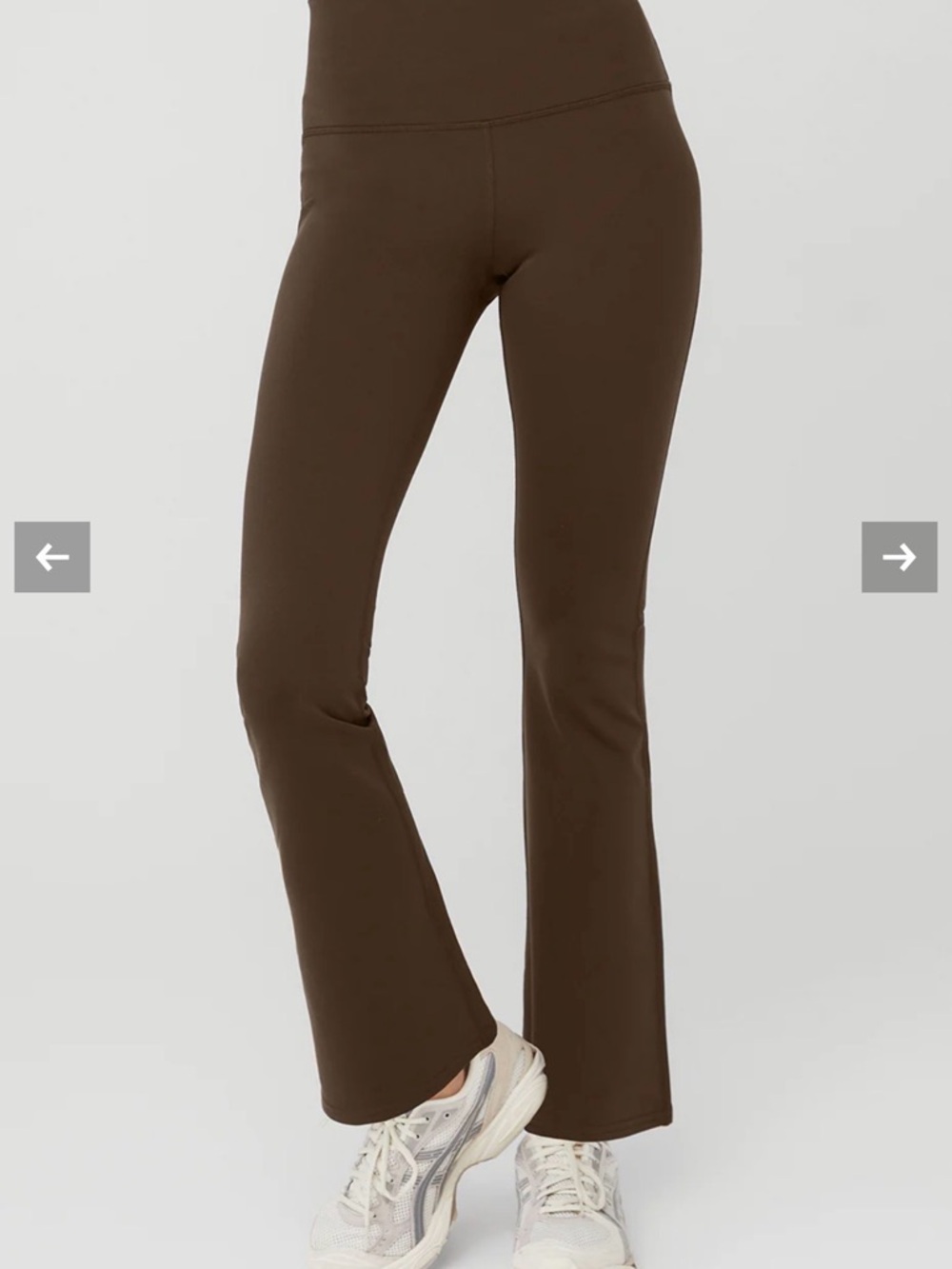 Alo Yoga Airbrush High-Waist Bootcut Legging - Espresso, size Medium